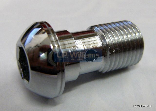 Single Banjo Bolt Metric Chrome