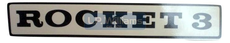 ROCKET 3 decal Available in White or Black lettering please state when ordering