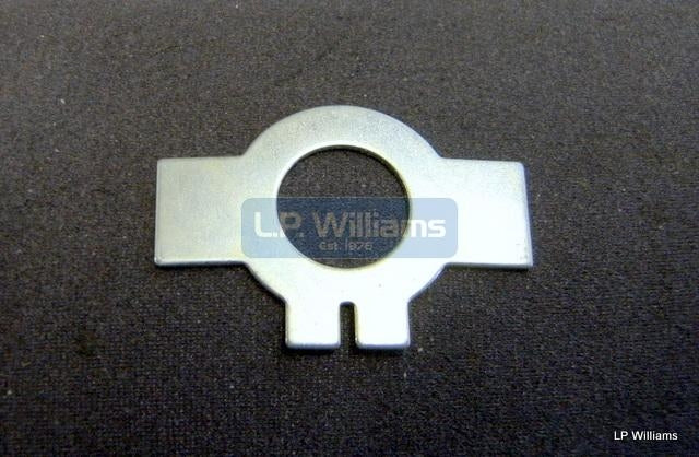 Tab washer for swinging arm
