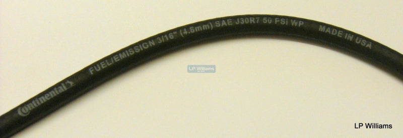 3/16 rubber fuel and oil hose  (Priced per ft)  Use clip11