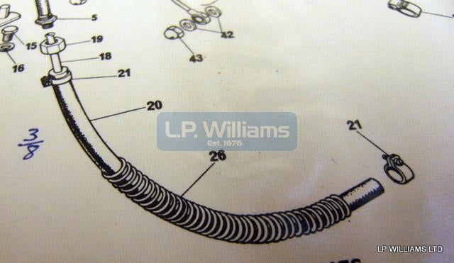 T150 A75 Oil pipe protection spring 5/16