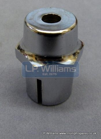 Steering stem nut for steering damper type