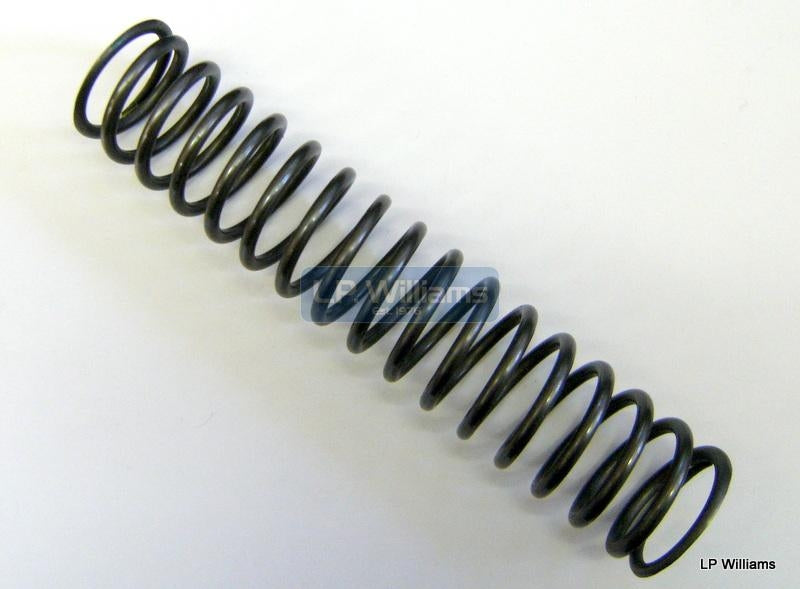 T150 A75 fork spring (yellow/grn) To 1970 9.75" long