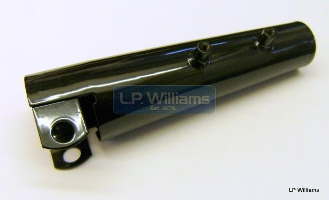 T150   R/h fork cover Black for chrome use 97-4558