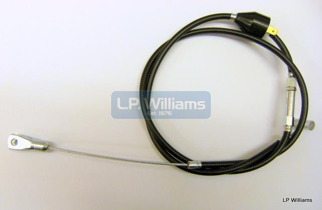 T150 T120 TR6 A75 Mk1 1969/70 T100R 1969/73 US  Later TLS Front brake cable C/W switch (clevis end) 45.5" inner 37" outer   Straight down the leg