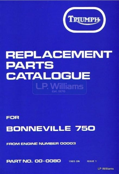 T140 Harris Parts catalogue 1985 on