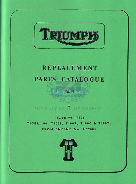 350-500 No 9 Parts catalogue  1967
