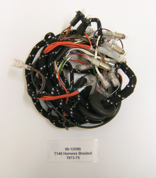 T140 Braided wiring harness 73-75