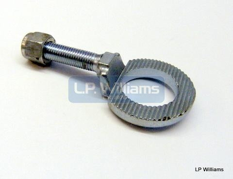 QD Rear wheel adjuster including the lock nut