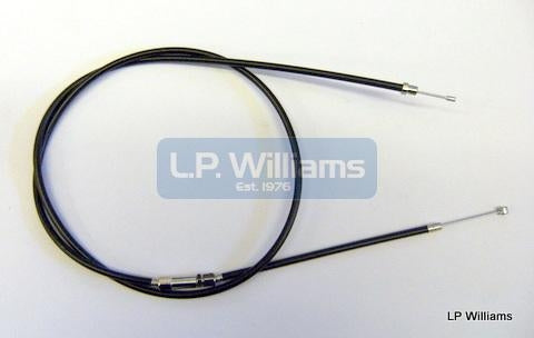 T100R Twin pull throttle cable US with adjuster 43" outer