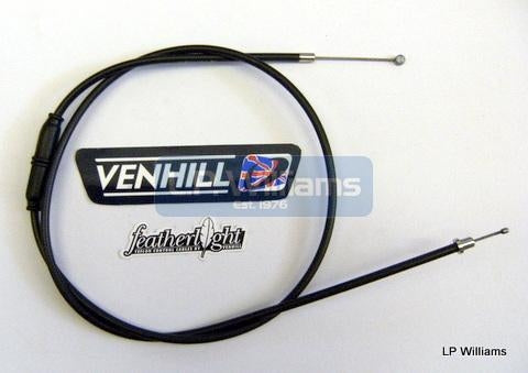 T100 Throttle cable with adjuster UK and Semi Western bar 40" outer
