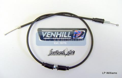T140E throttle cable twistgrip to junction US 28" outer with mid cable adjuster