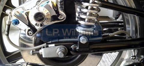 S/S rear hose master cylinder to overslung caliper includes banjo bolts
