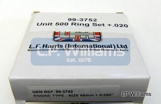 T100 Unit  500cc rings +.020 Engine set