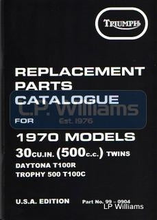 T100R  T100C US Parts catalogue   1970