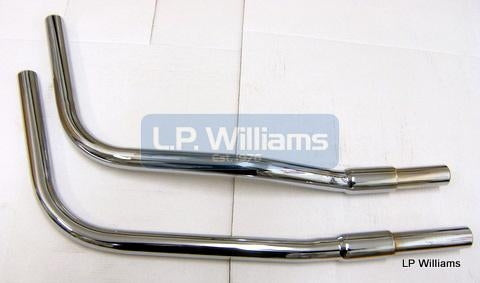T150 downpipes 73/74 pr 1 3/8" OD