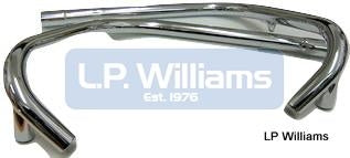 T120 OIF downpipes (pair) 1972  1 1/2" OD Push in Balanced