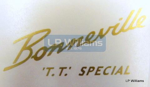 Bonneville TT special decal set waterslide