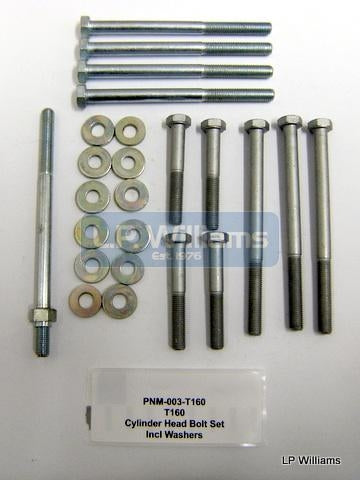 T160  Cylinder Heat bolt set incl washers