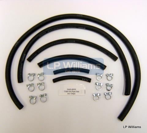 T160 oil pipe set complete with clips