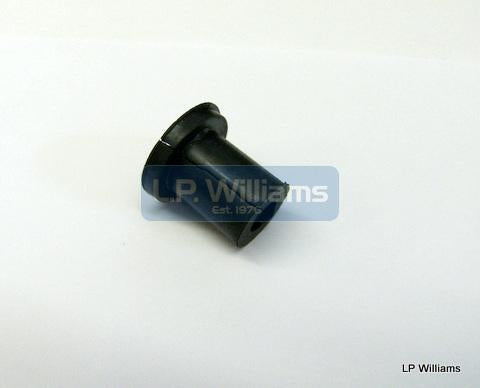 Split mudguard bracket grommet for wire stay mudguard