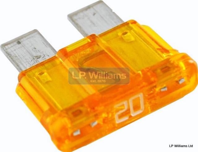 20 Amp blade fuse Rated  10 amp continuous