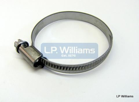 OIF TR6 T120 Inlet rubber hose clip Stainless 40-60mm