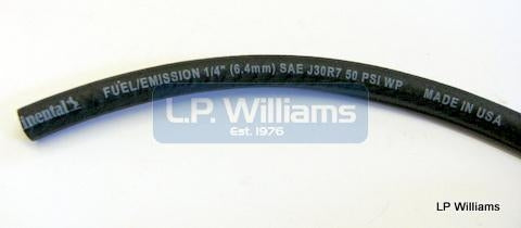 1/4 rubber fuel and oil hose  (Priced per ft)  Use clip11