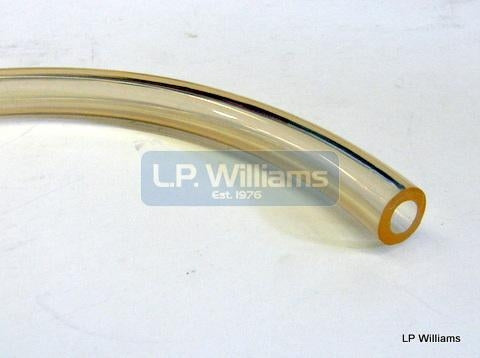 1/4 clear petrol pipe (Priced per ft)  Use clip11
