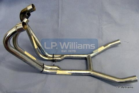 T160 Legend exhaust system in Stainless includes collector box  Fitting instructions included