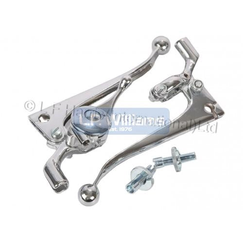 Combined front Brake lever and choke complete with clutch lever without mirror holes