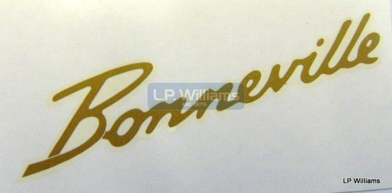Bonneville script decal to 1969 Waterslide
