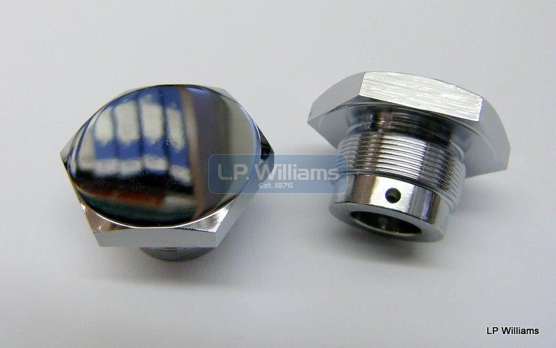 top fork  nut Chrome (supplied singly) (Nacelle fork)