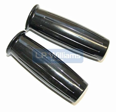 Replacement 1" Amal 366 Black Handlebar Grips (Pair) Handlebar Diameter: 1" + 1 1/8" Throttle