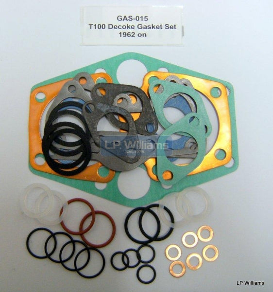 T100 5TA Decoke gasket set includes cylinder base gasket 1962 on