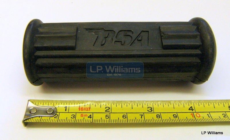BSA logo footrest rubber 4.5" long square hole