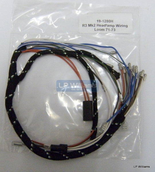 R3 Mk2 Headlamp wiring harness 71-73