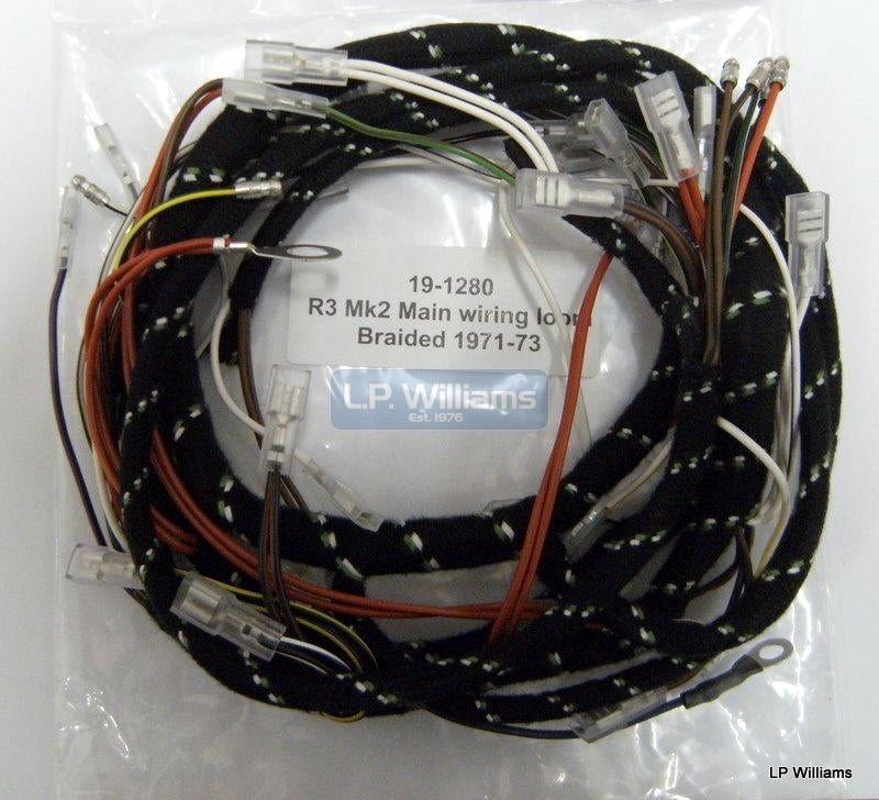 R3 MK2 Braided main wiring harness 71-73