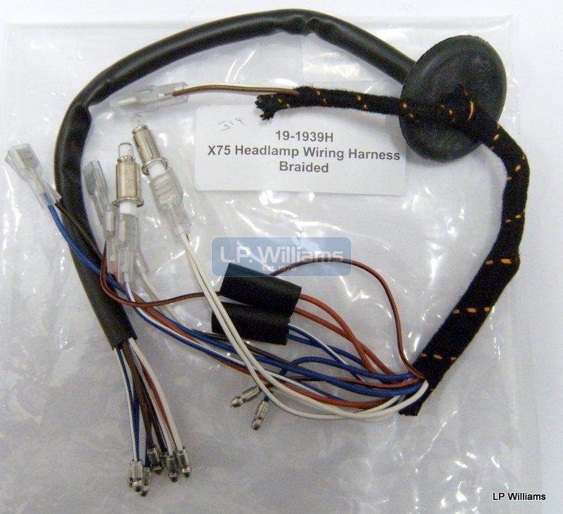 X75 braided Headlamp wiring harness
