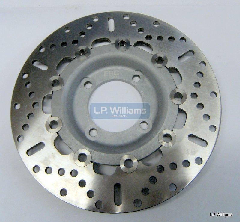 EBC Lightened brake disc. 4 Hole fits T140/T150/T160 This is a fully floating stainless disc with an alloy centre Weight 1.560Kgs