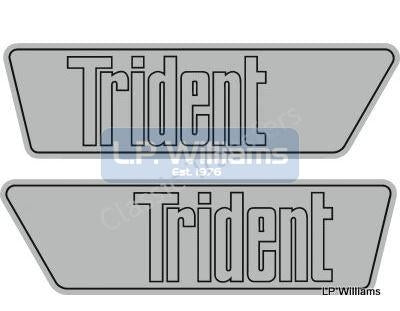Trident decal LH / RH Pairs only