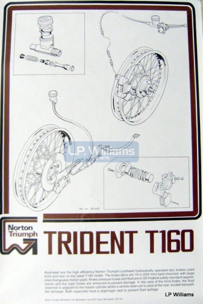 Wall chart T160 Brakes  29" x 19.5"