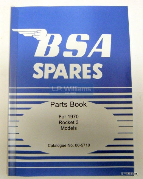 BSA Rocket 3 Mk1 Parts catalogue