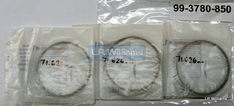 T160 T150 R3  Omega 850cc  ring set for one  71.626mm piston. Three sets required per engine