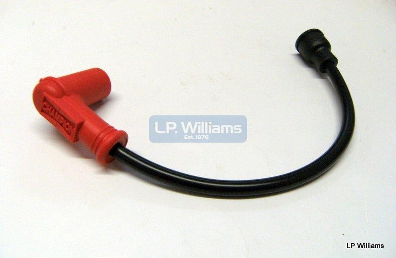HT Lead (5k Resistor ) 9" with straight coil fitting T120 (pre OIF) T100  Can be made with right angle fitting at coil end if required