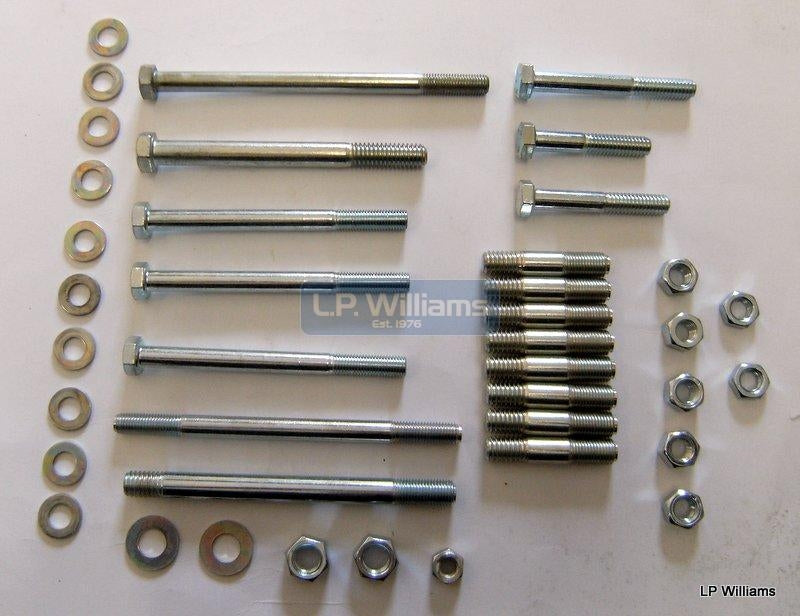 Unit T120 TR6 Crankcase bolt and stud set UNC / UNF