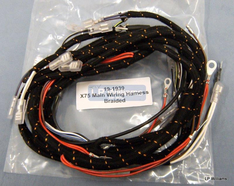 X75 braided main wiring harness