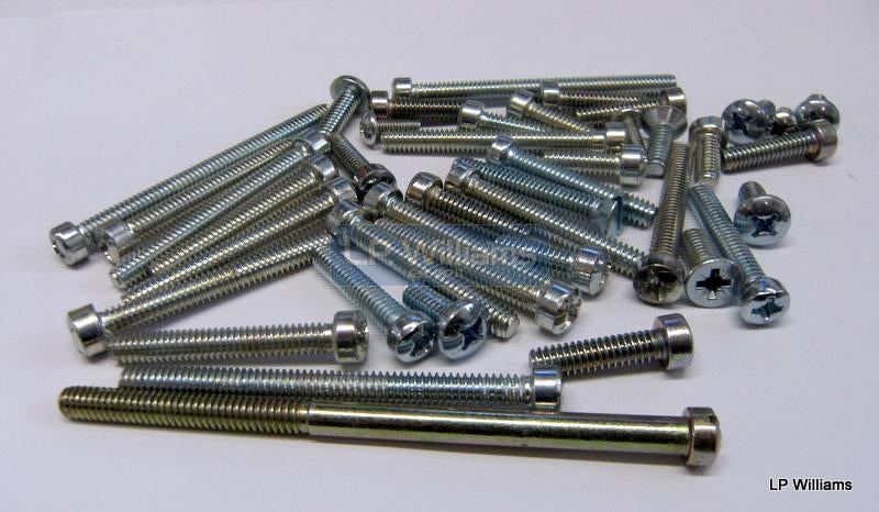 T150 T160 Original crosshead screw set  All outer case screws including timing cover, gearbox and primary cover