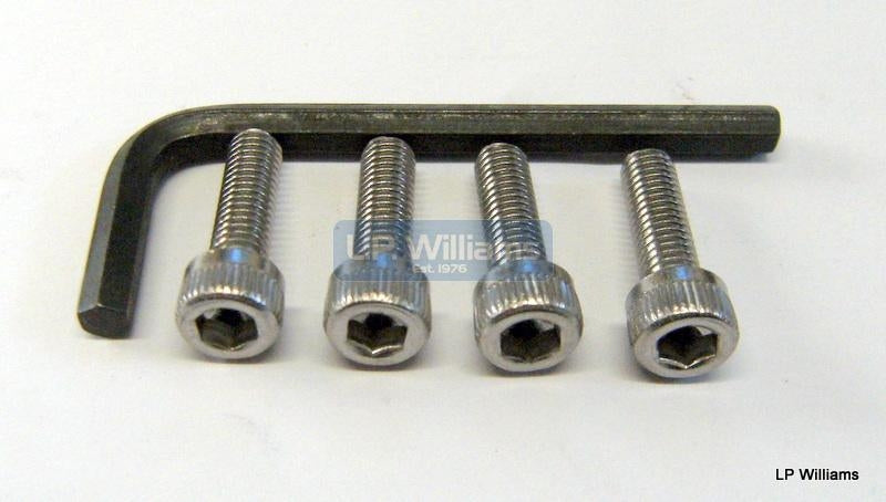 Stainless carb allen screw (set 4) including allen key