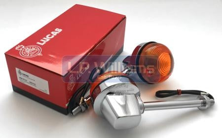 Replica Lucas flasher assy front  Long stem 5" price per individual lamp (Not a pair)
